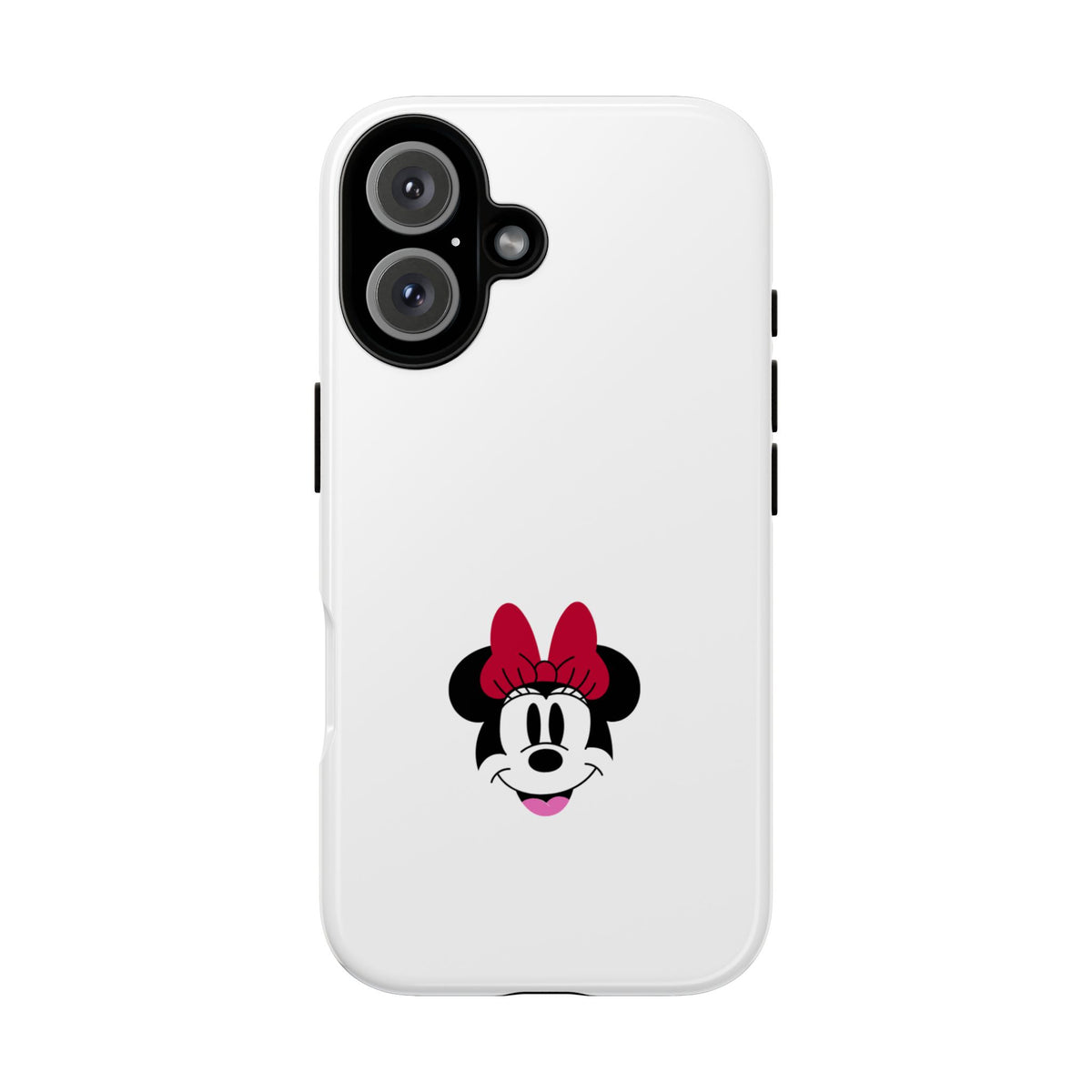 Minnie Mouse Tough Phone Case — Cute Red Bow Protective iPhone Cover