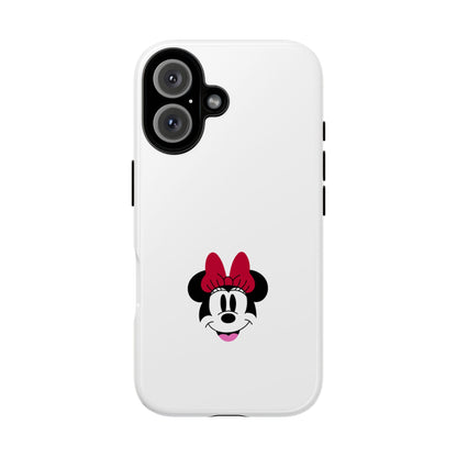 Minnie Mouse Tough Phone Case — Cute Red Bow Protective iPhone Cover