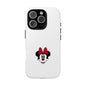 Minnie Mouse Tough Phone Case — Cute Red Bow Protective iPhone Cover