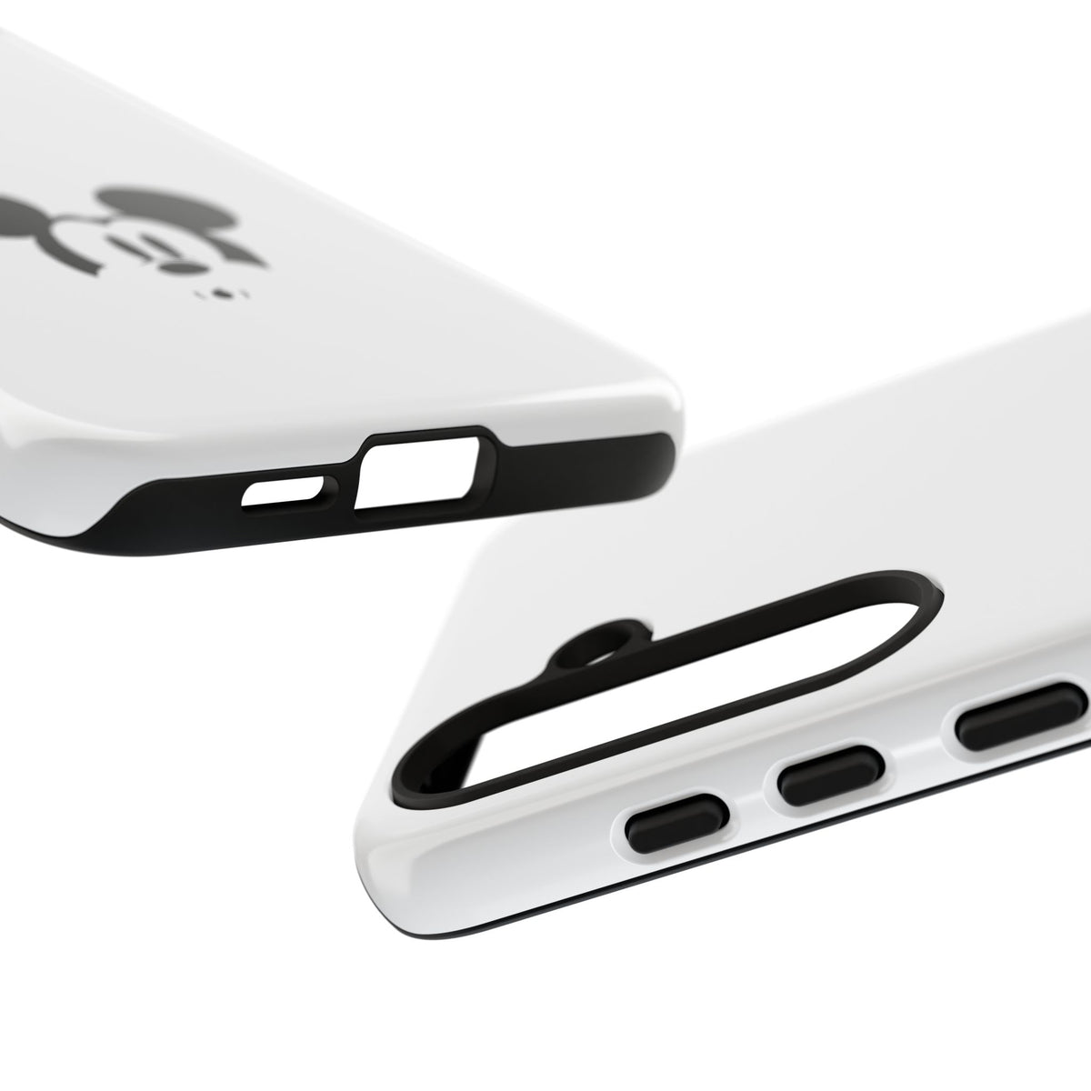 Mickey Face Phone Case - Minimal Cute Cartoon Protective Tough Case