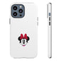 Minnie Mouse Tough Phone Case — Cute Red Bow Protective iPhone Cover