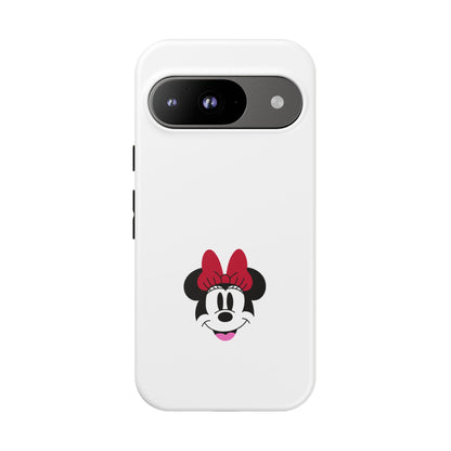 Minnie Mouse Tough Phone Case — Cute Red Bow Protective iPhone Cover