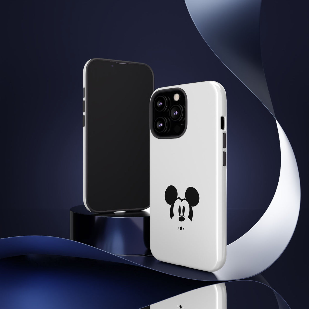 Mickey Face Phone Case - Minimal Cute Cartoon Protective Tough Case