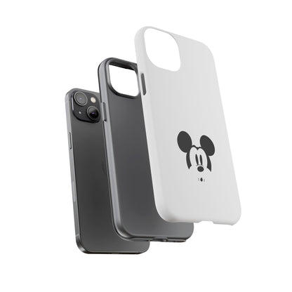 Mickey Face Phone Case - Minimal Cute Cartoon Protective Tough Case