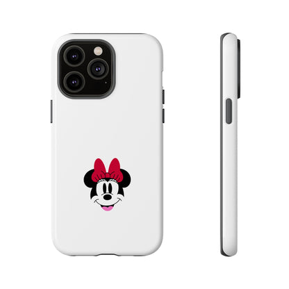 Minnie Mouse Tough Phone Case — Cute Red Bow Protective iPhone Cover
