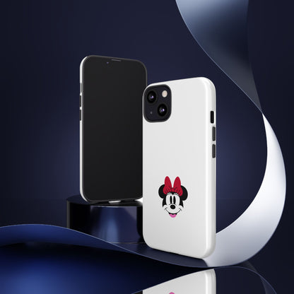 Minnie Mouse Tough Phone Case — Cute Red Bow Protective iPhone Cover