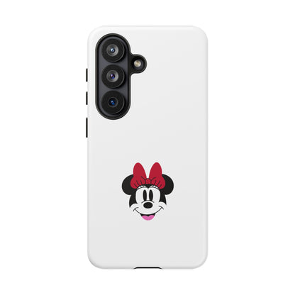 Minnie Mouse Tough Phone Case — Cute Red Bow Protective iPhone Cover