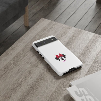 Minnie Mouse Tough Phone Case — Cute Red Bow Protective iPhone Cover