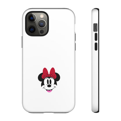 Minnie Mouse Tough Phone Case — Cute Red Bow Protective iPhone Cover