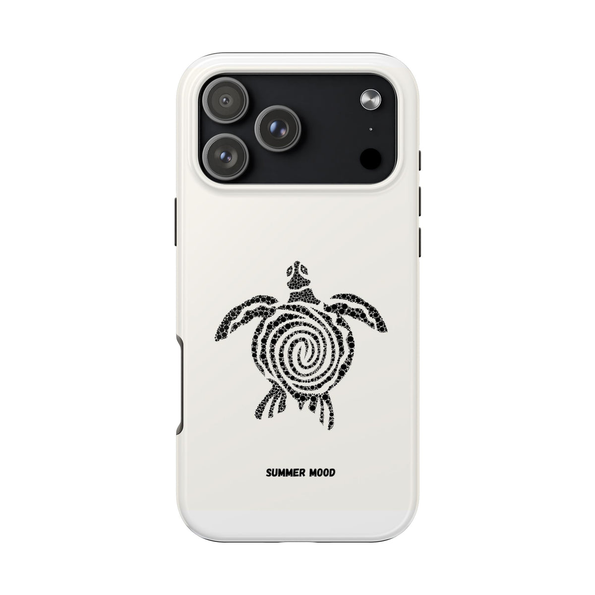Turtle Spiral Tough Phone Case — "Summer Mood" Protective iPhone Cover
