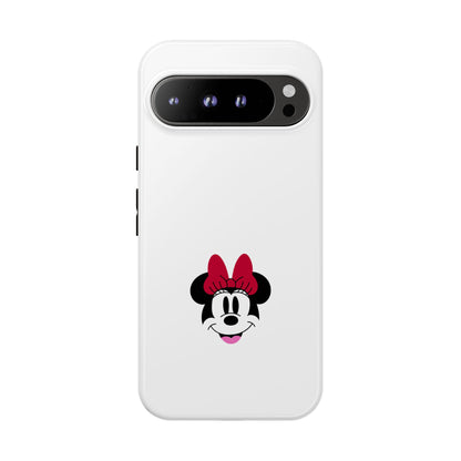 Minnie Mouse Tough Phone Case — Cute Red Bow Protective iPhone Cover