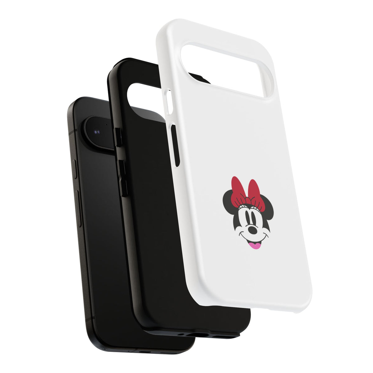 Minnie Mouse Tough Phone Case — Cute Red Bow Protective iPhone Cover