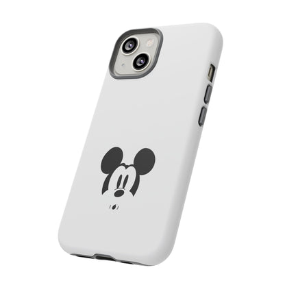 Mickey Face Phone Case - Minimal Cute Cartoon Protective Tough Case