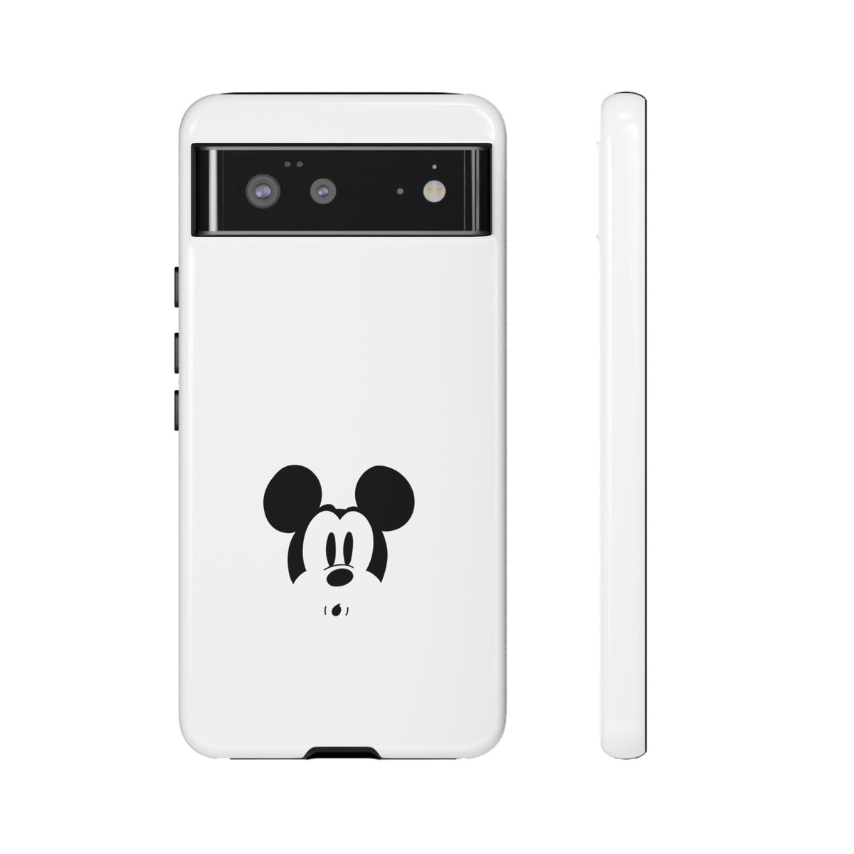Mickey Face Phone Case - Minimal Cute Cartoon Protective Tough Case