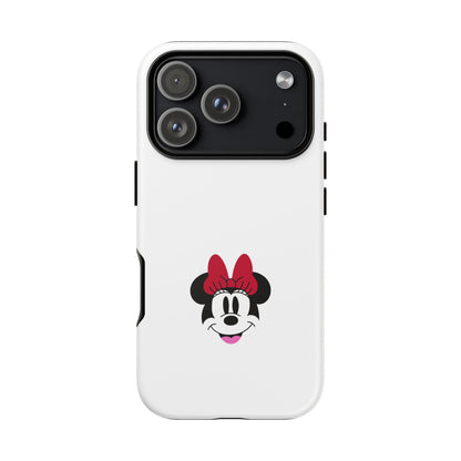 Minnie Mouse Tough Phone Case — Cute Red Bow Protective iPhone Cover
