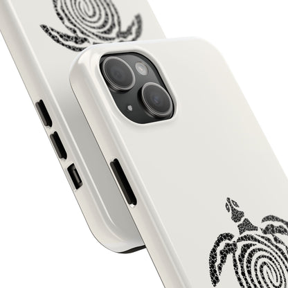 Turtle Spiral Tough Phone Case — "Summer Mood" Protective iPhone Cover