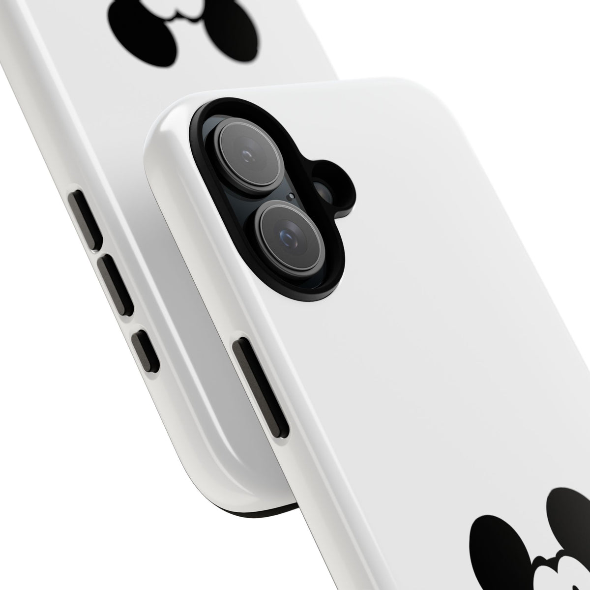 Mickey Face Phone Case - Minimal Cute Cartoon Protective Tough Case