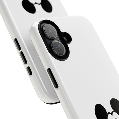 Mickey Face Phone Case - Minimal Cute Cartoon Protective Tough Case