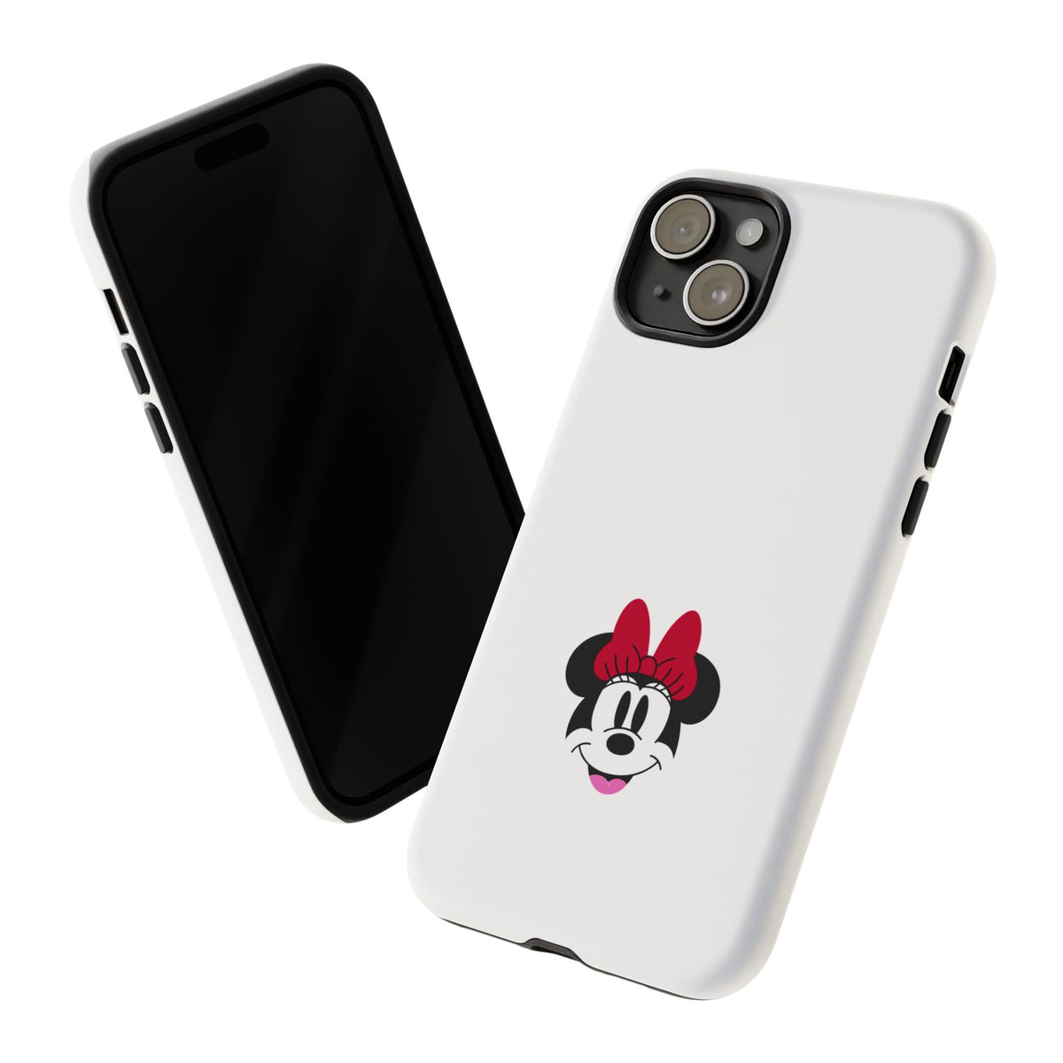 Minnie Mouse Tough Phone Case — Cute Red Bow Protective iPhone Cover