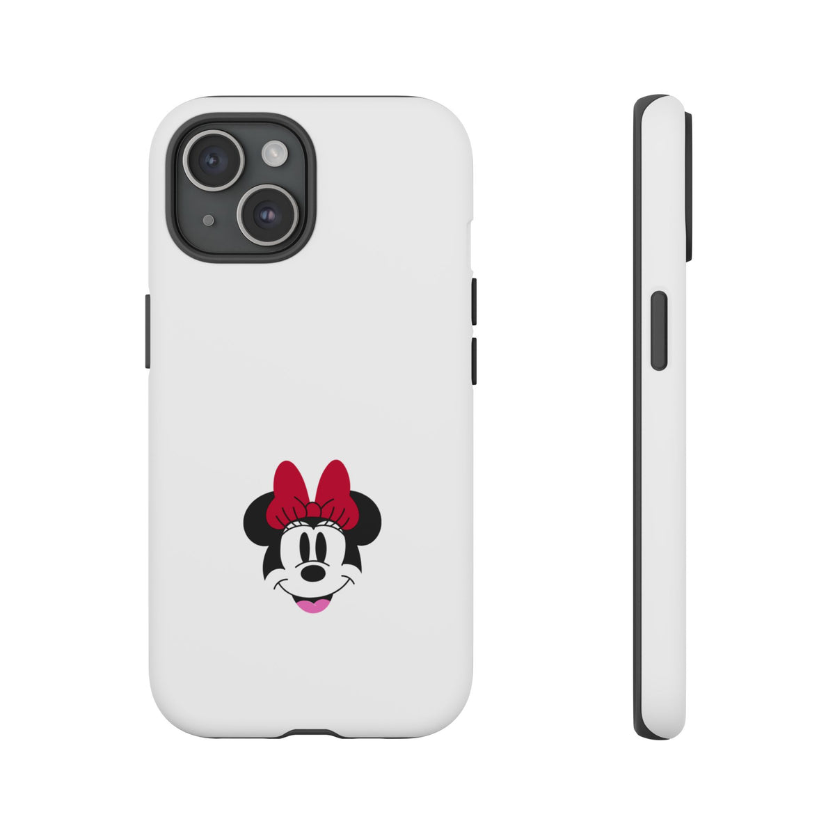 Minnie Mouse Tough Phone Case — Cute Red Bow Protective iPhone Cover