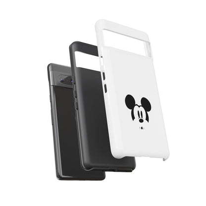 Mickey Face Phone Case - Minimal Cute Cartoon Protective Tough Case
