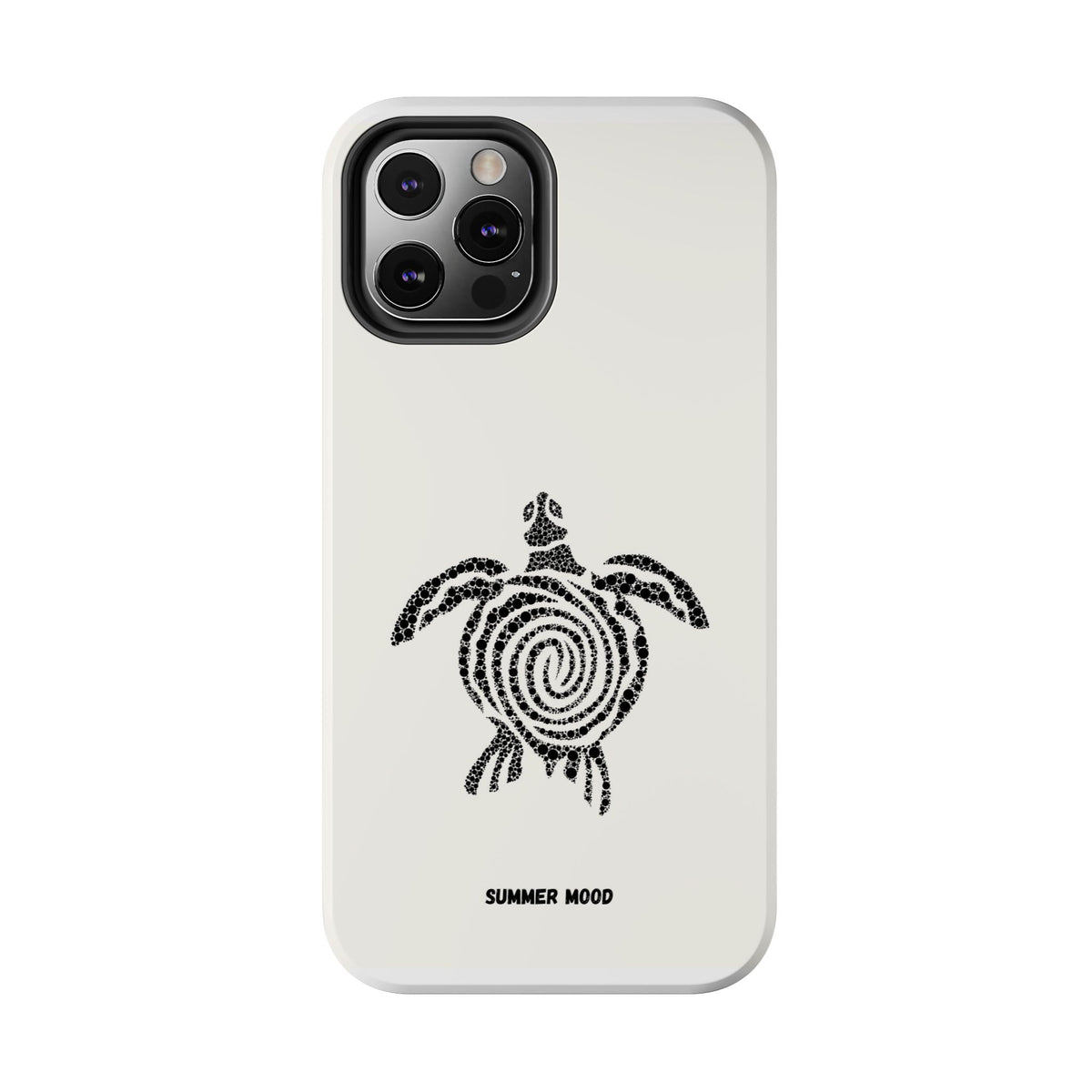 Turtle Spiral Tough Phone Case — "Summer Mood" Protective iPhone Cover