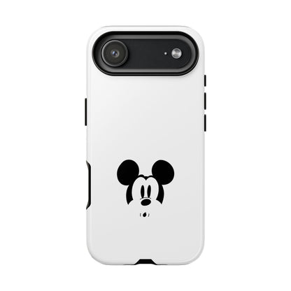 Mickey Face Phone Case - Minimal Cute Cartoon Protective Tough Case
