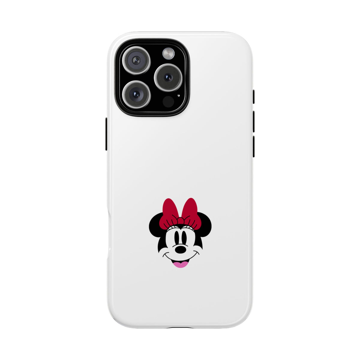 Minnie Mouse Tough Phone Case — Cute Red Bow Protective iPhone Cover