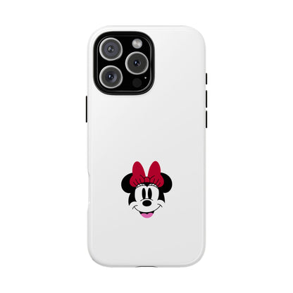Minnie Mouse Tough Phone Case — Cute Red Bow Protective iPhone Cover
