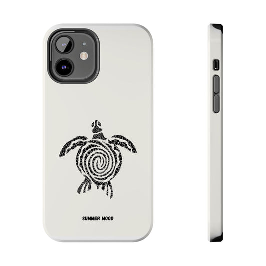 Turtle Spiral Tough Phone Case — "Summer Mood" Protective iPhone Cover