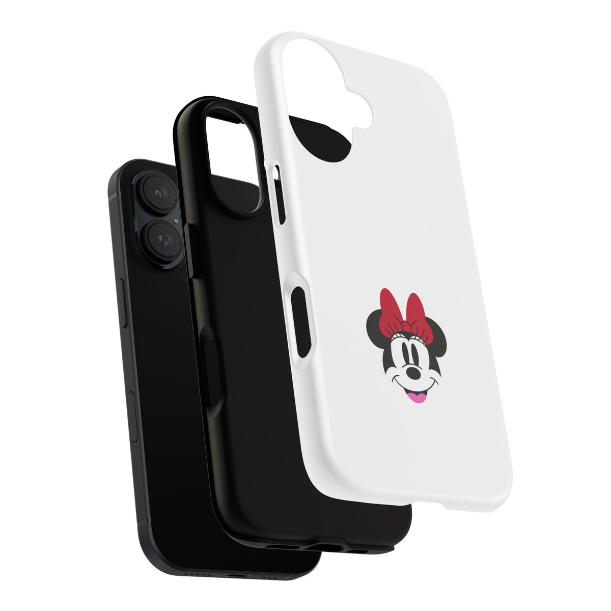 Minnie Mouse Tough Phone Case — Cute Red Bow Protective iPhone Cover