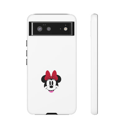 Minnie Mouse Tough Phone Case — Cute Red Bow Protective iPhone Cover