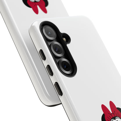 Minnie Mouse Tough Phone Case — Cute Red Bow Protective iPhone Cover