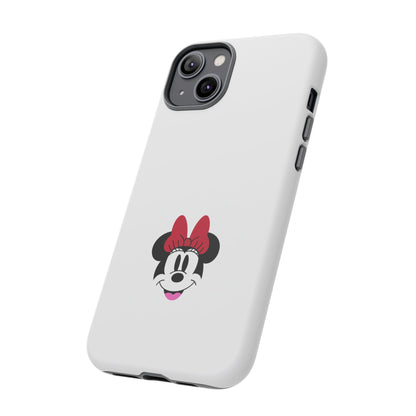 Minnie Mouse Tough Phone Case — Cute Red Bow Protective iPhone Cover