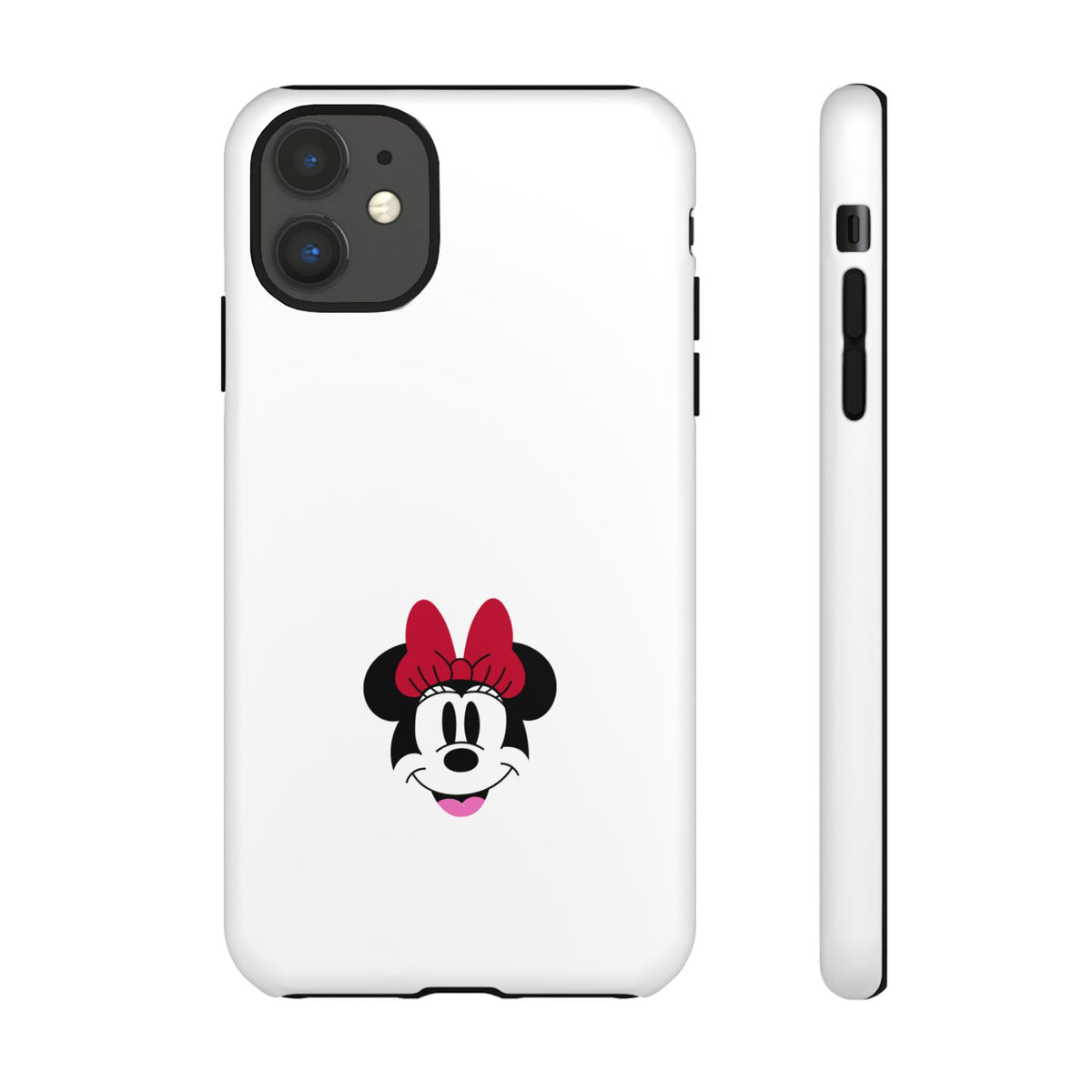 Minnie Mouse Tough Phone Case — Cute Red Bow Protective iPhone Cover