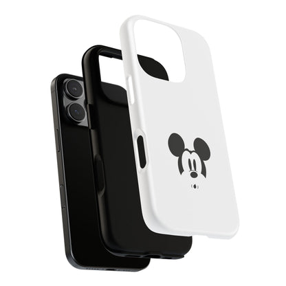 Mickey Face Phone Case - Minimal Cute Cartoon Protective Tough Case