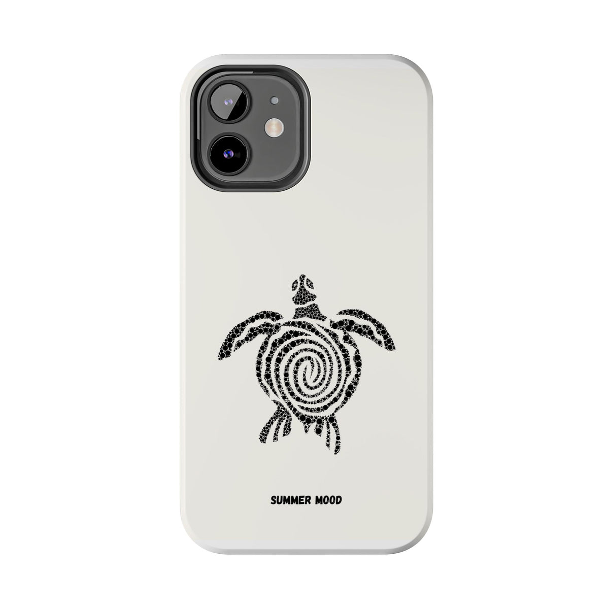 Turtle Spiral Tough Phone Case — "Summer Mood" Protective iPhone Cover