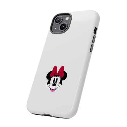 Minnie Mouse Tough Phone Case — Cute Red Bow Protective iPhone Cover
