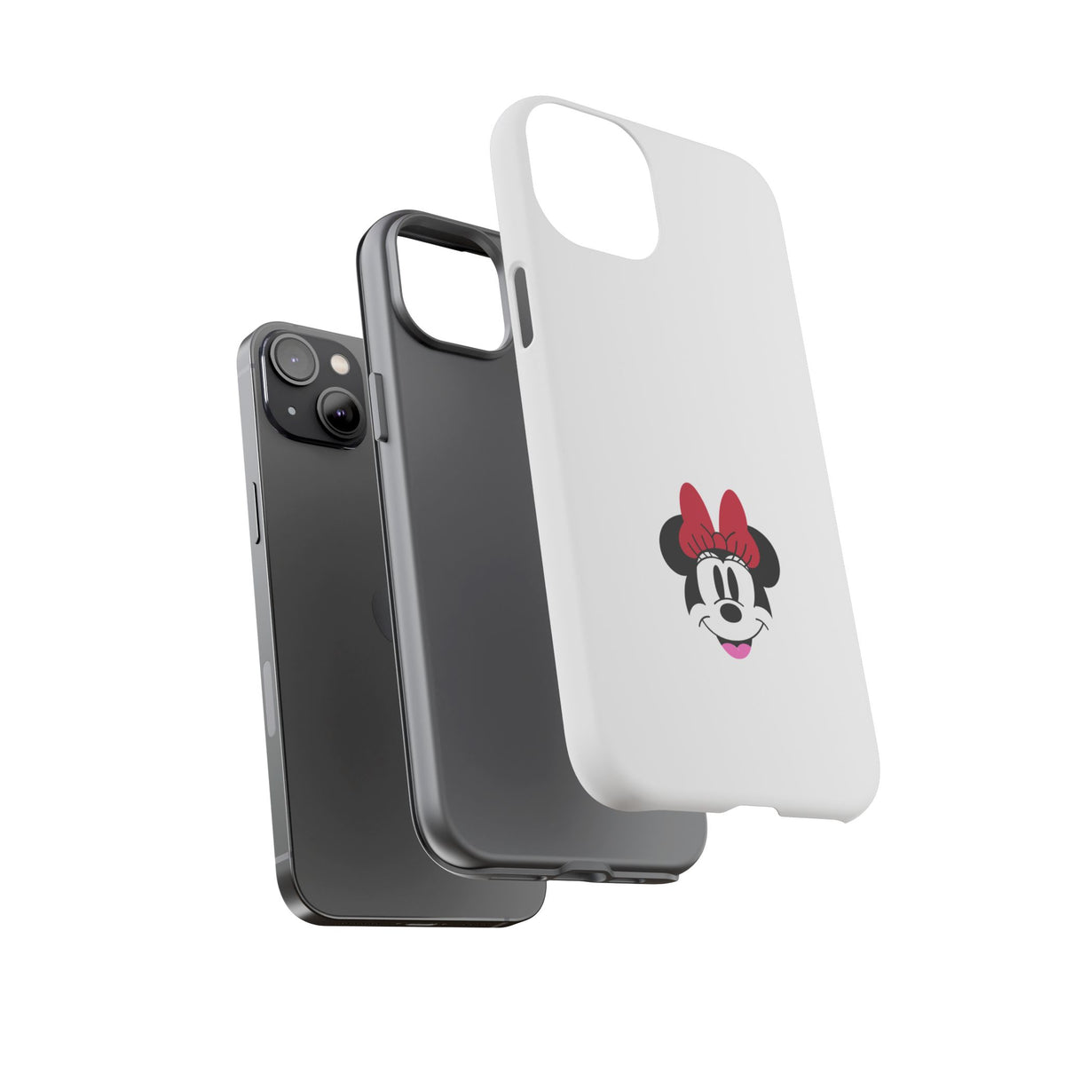 Minnie Mouse Tough Phone Case — Cute Red Bow Protective iPhone Cover