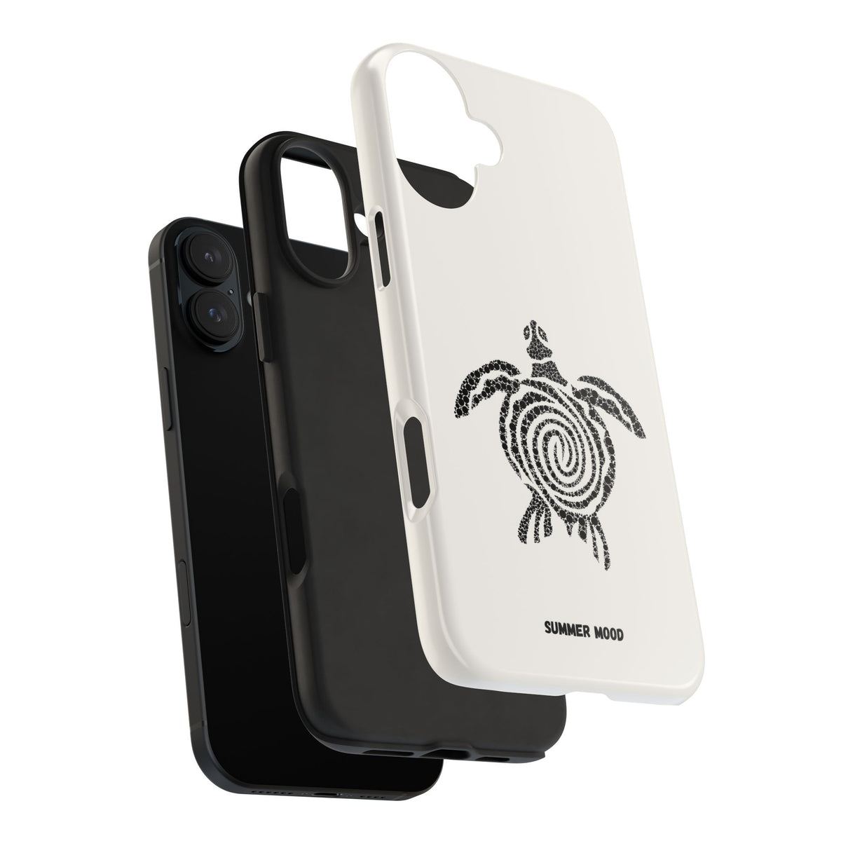 Turtle Spiral Tough Phone Case — "Summer Mood" Protective iPhone Cover