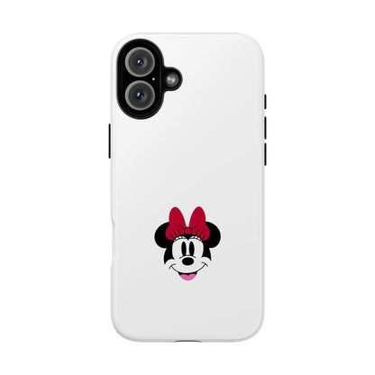 Minnie Mouse Tough Phone Case — Cute Red Bow Protective iPhone Cover
