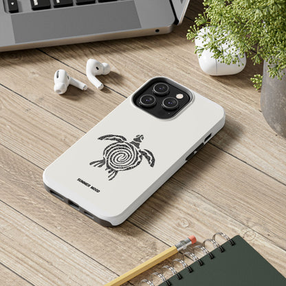 Turtle Spiral Tough Phone Case — "Summer Mood" Protective iPhone Cover