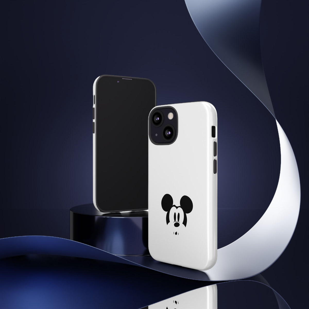 Mickey Face Phone Case - Minimal Cute Cartoon Protective Tough Case