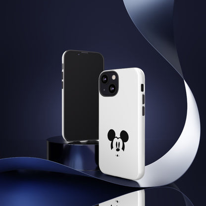 Mickey Face Phone Case - Minimal Cute Cartoon Protective Tough Case