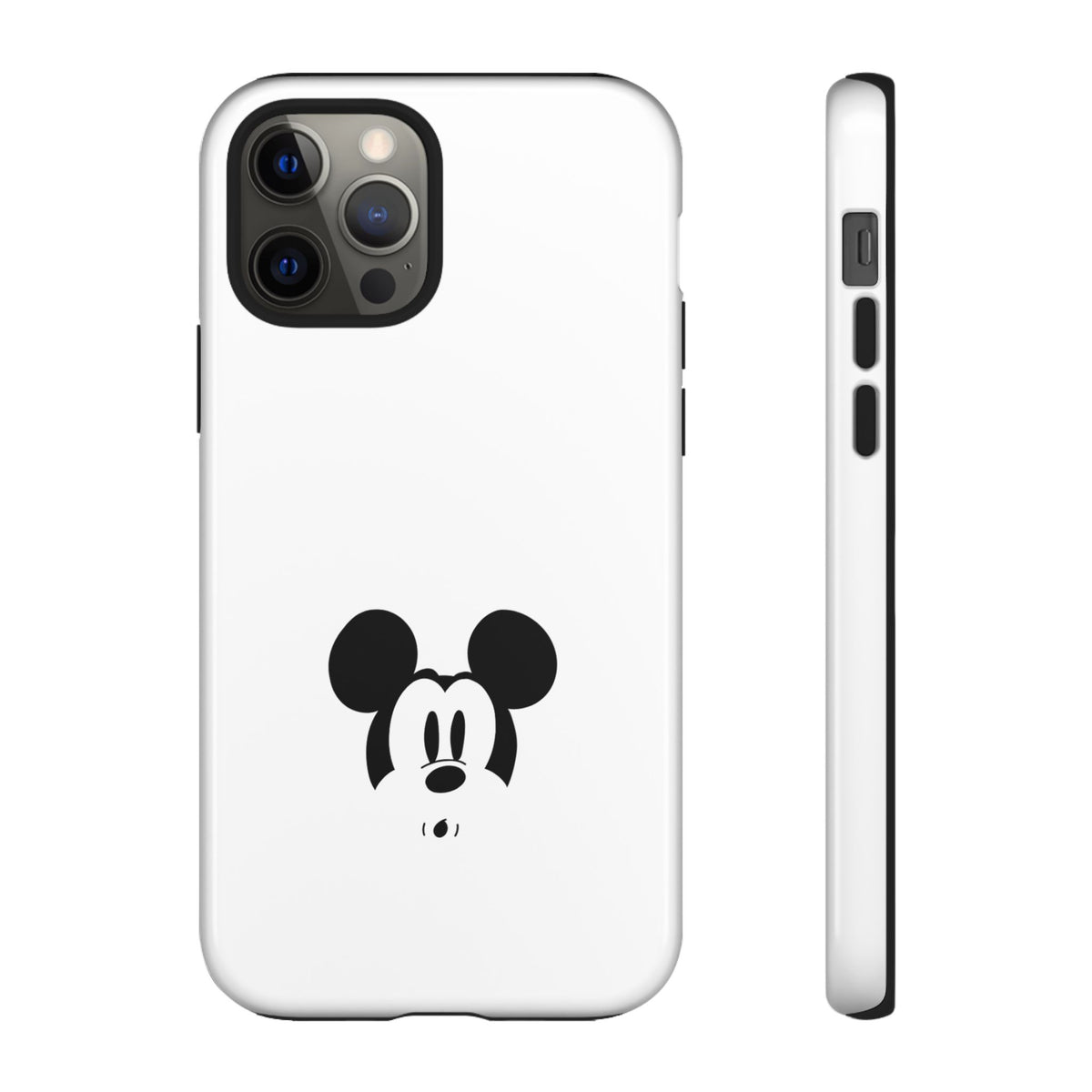 Mickey Face Phone Case - Minimal Cute Cartoon Protective Tough Case