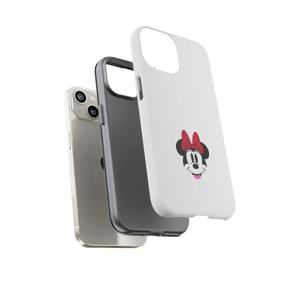 Minnie Mouse Tough Phone Case — Cute Red Bow Protective iPhone Cover