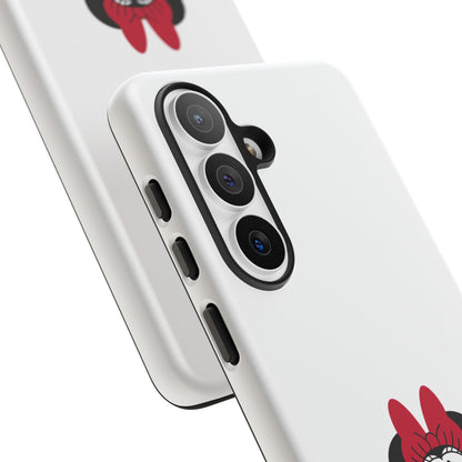 Minnie Mouse Tough Phone Case — Cute Red Bow Protective iPhone Cover