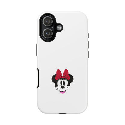 Minnie Mouse Tough Phone Case — Cute Red Bow Protective iPhone Cover