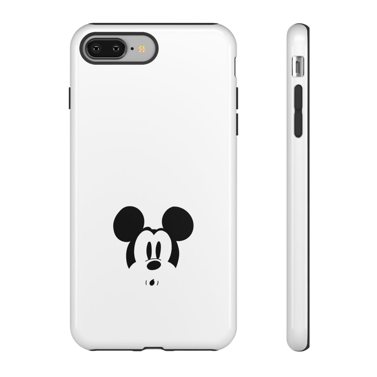Mickey Face Phone Case - Minimal Cute Cartoon Protective Tough Case