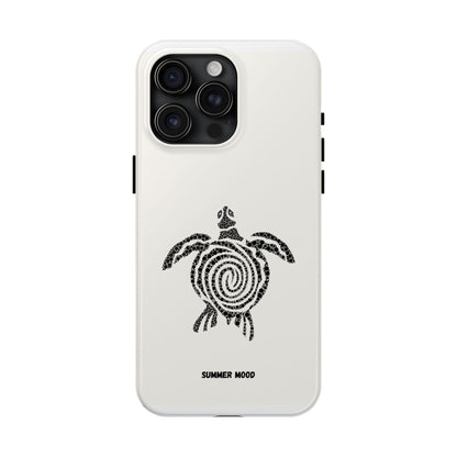 Turtle Spiral Tough Phone Case — "Summer Mood" Protective iPhone Cover